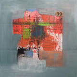 fuego de tierra | mixed media | markise 114 x 114 | sold